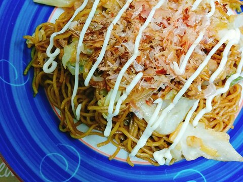 マルちゃんで作る☆豚肉とキャベツの焼きそば